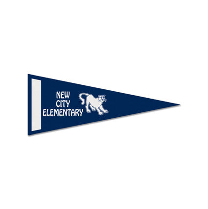 Custom Felt Pennant - 4x10"