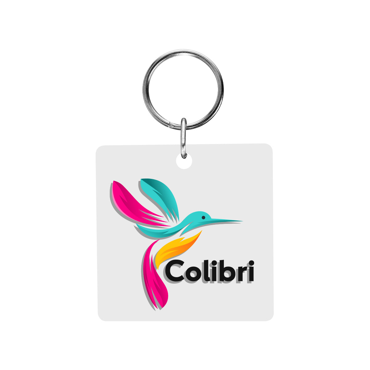 Square Acrylic Key Tag