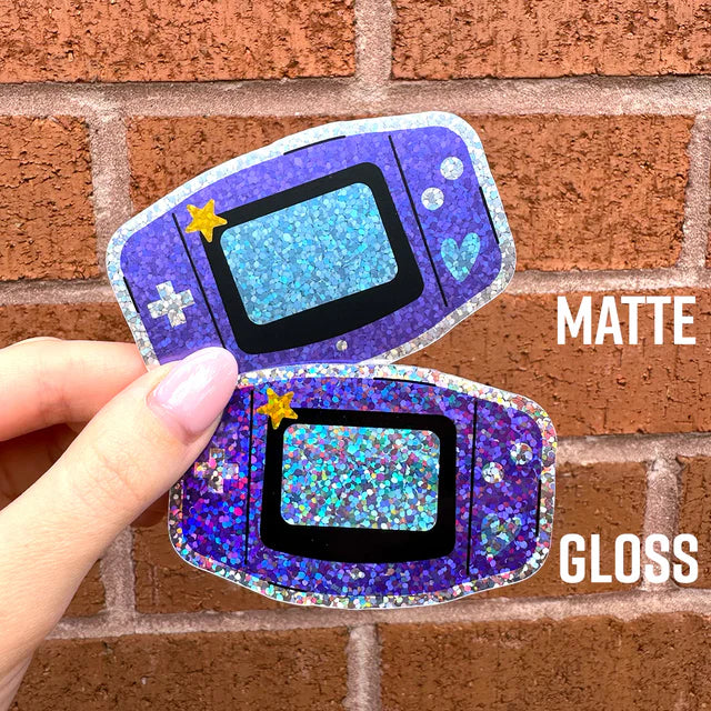 Glitter Vinyl Stickers - 3"