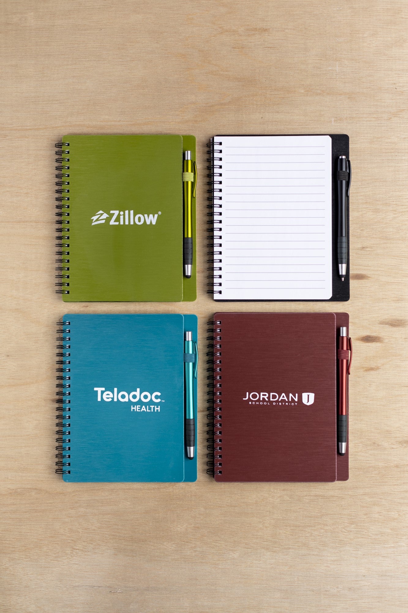 Metallic Notebook Set with Stylus Pen