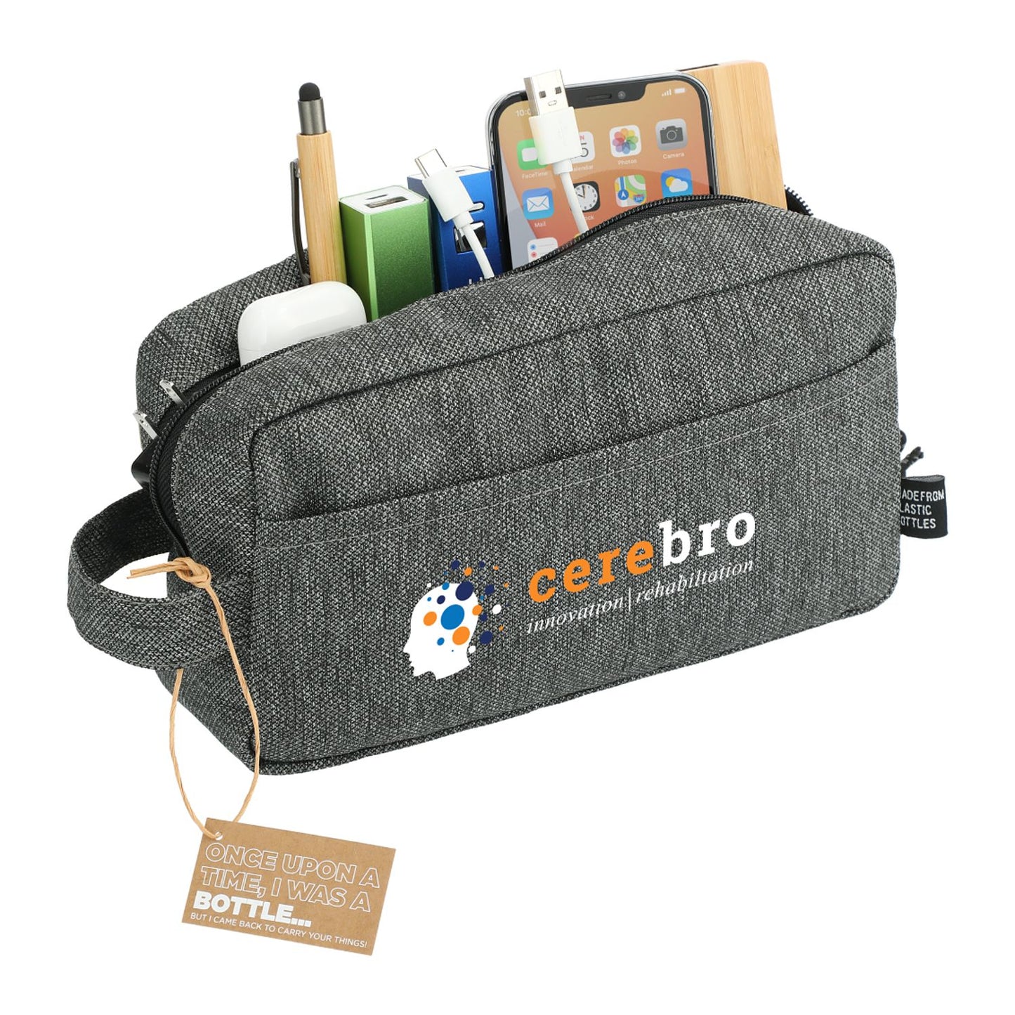 Recycled Travel Zipper Pouch