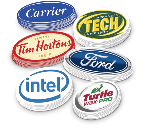 Vinyl Stickers - 3" Standard Shapes