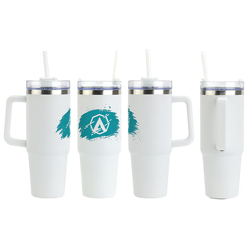 30 oz. Vacuum Insulated Stainless Steel Mug with C Handle