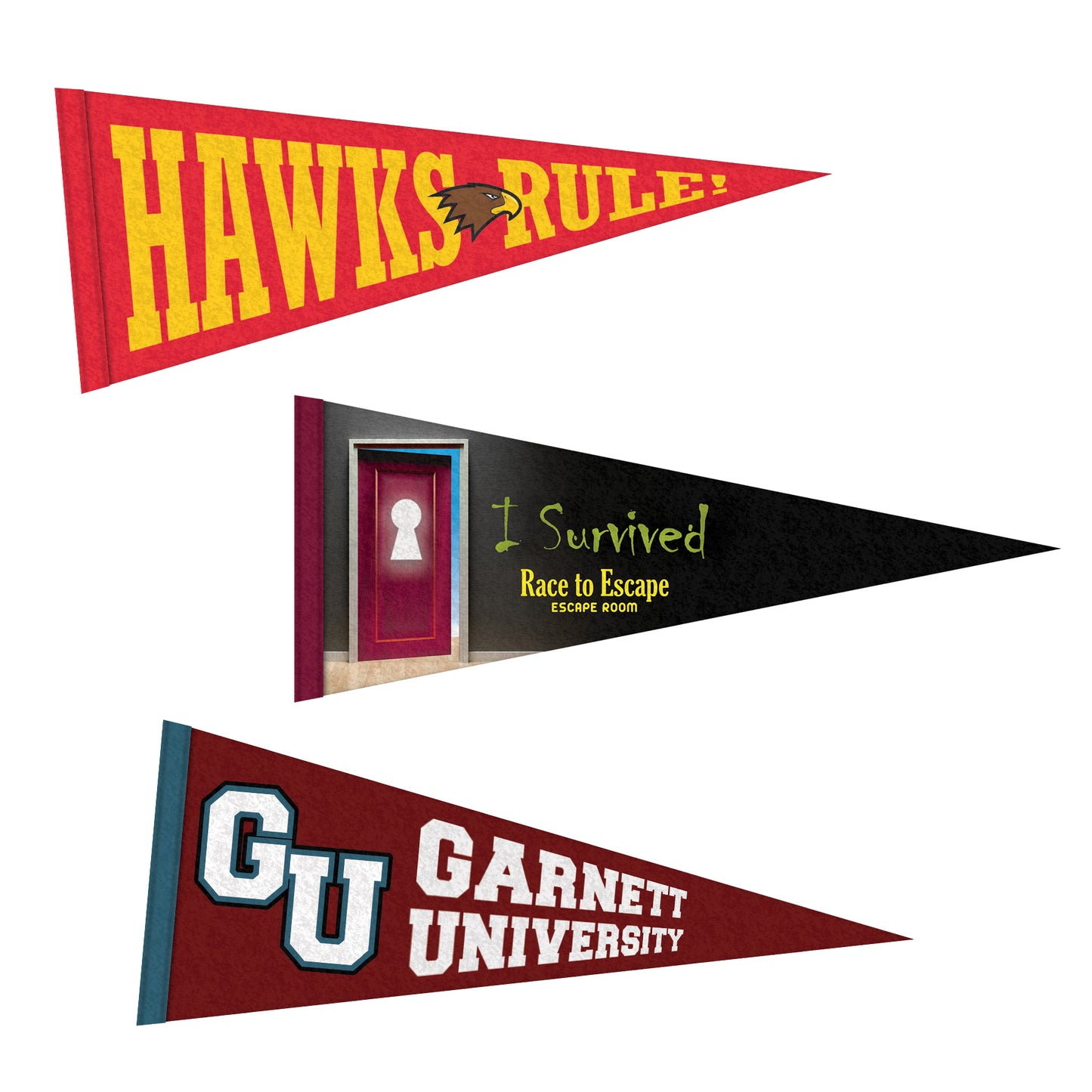 Custom Felt Pennant - 4x10"