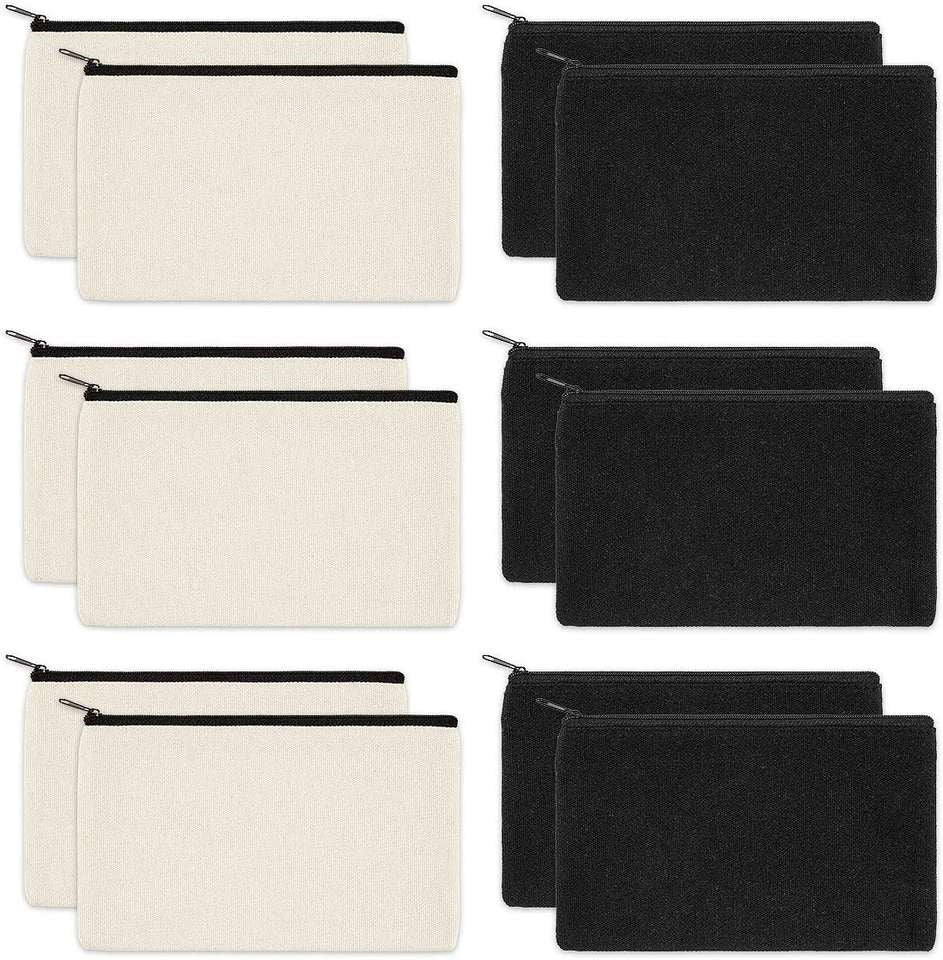Canvas Zipper Pouch - 9.25x7"