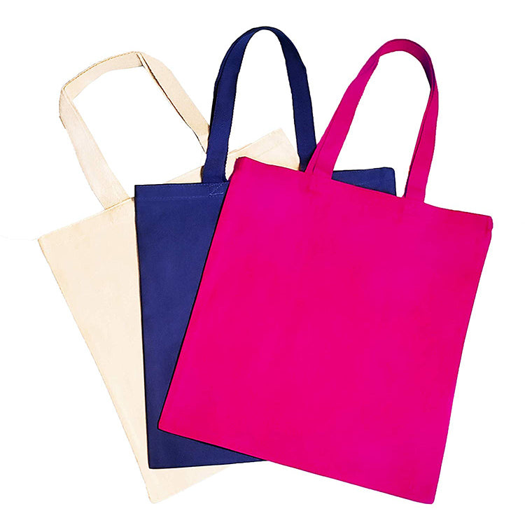 Custom Color Recycled 7 oz Cotton Canvas Tote Bag - 13.75x15.75"
