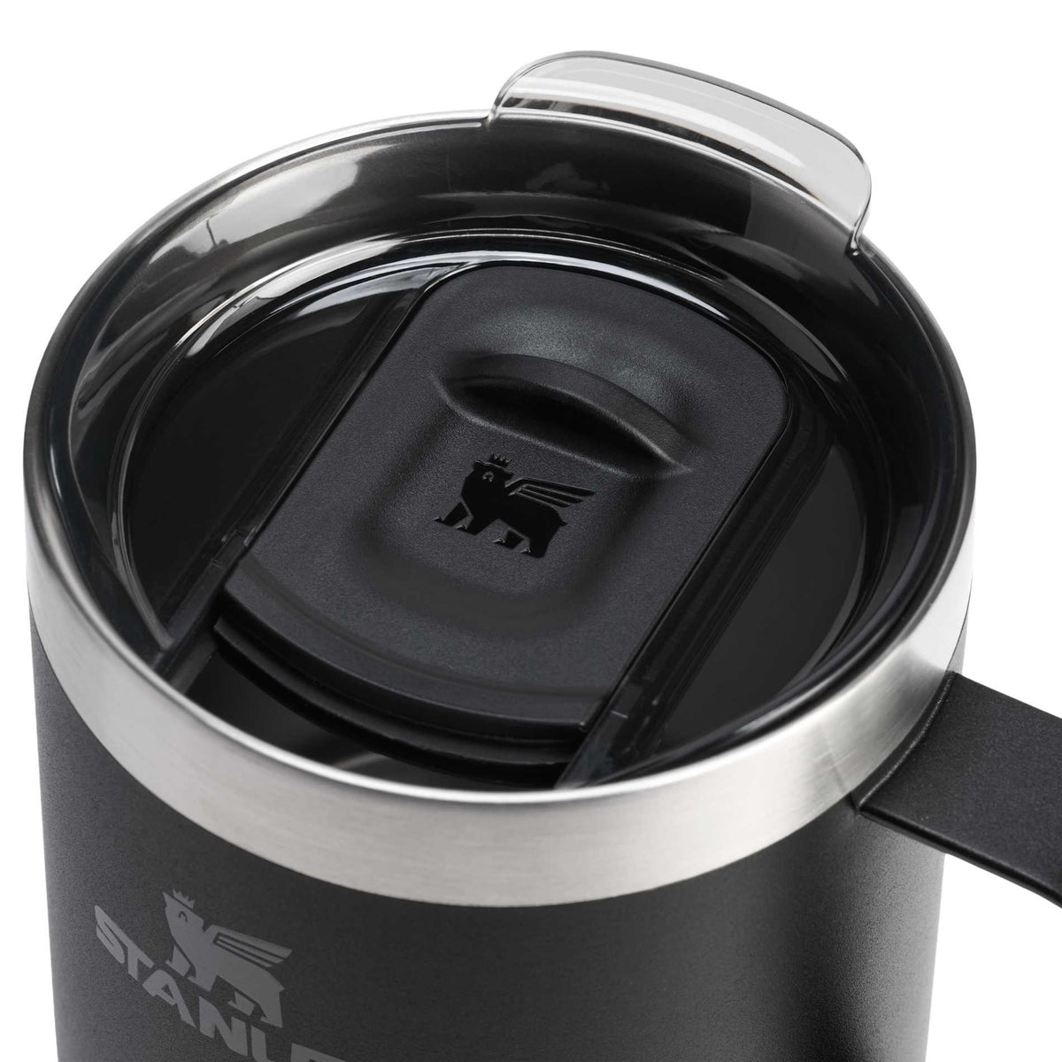 Stanley Classic Legendary Camp Mug 12 oz in Black, detail view