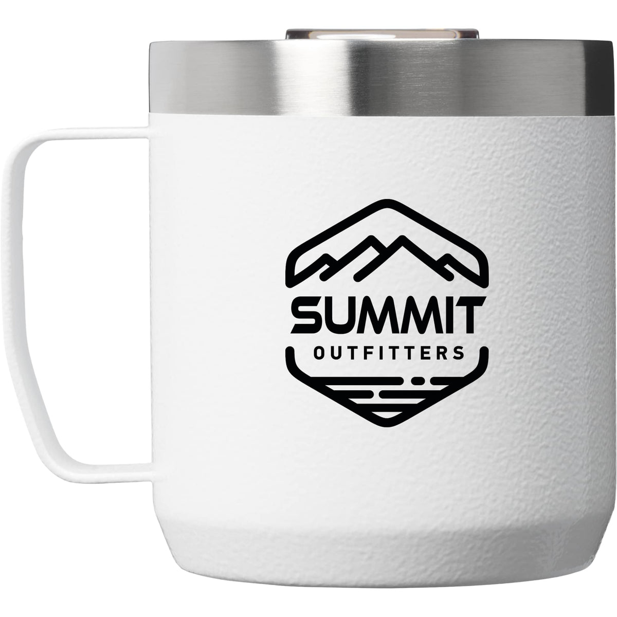 Stanley Classic Legendary Camp Mug 12 oz in Hammertone Frost with sample logo
