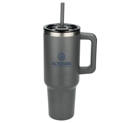 Eco-Friendly Travel Tumbler with Straw 40oz with custom logo