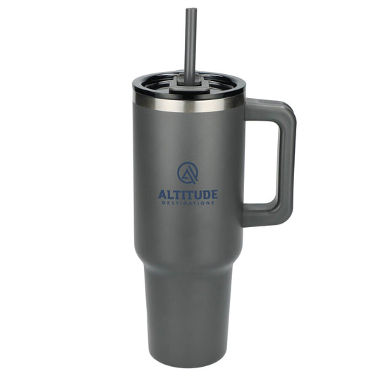 Eco-Friendly Travel Tumbler with Straw 40oz with custom logo