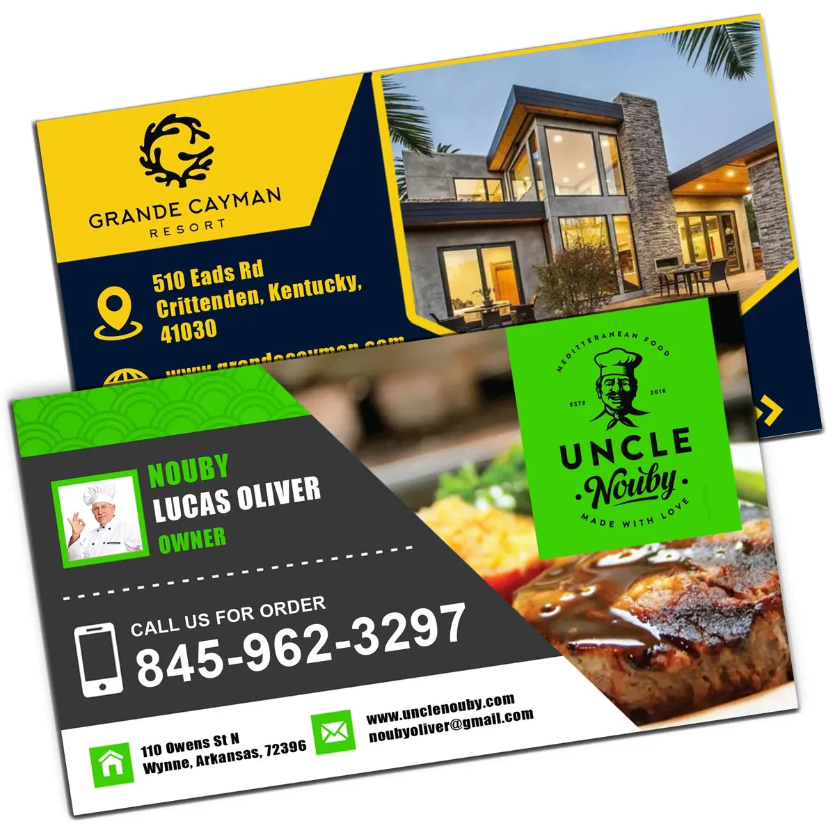 Business Card Magnets - 2 x 3.5"