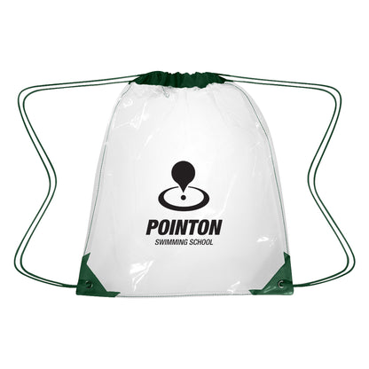 Touchdown Clear EVA Drawstring Backpack