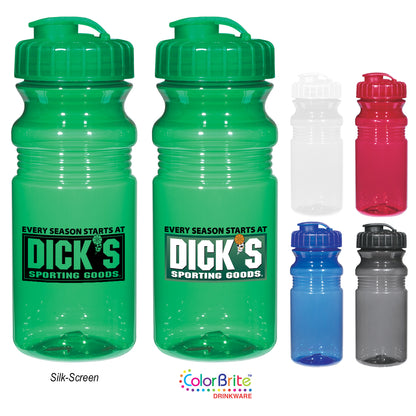20 oz. Poly-Clear Bottle with Flip Lid