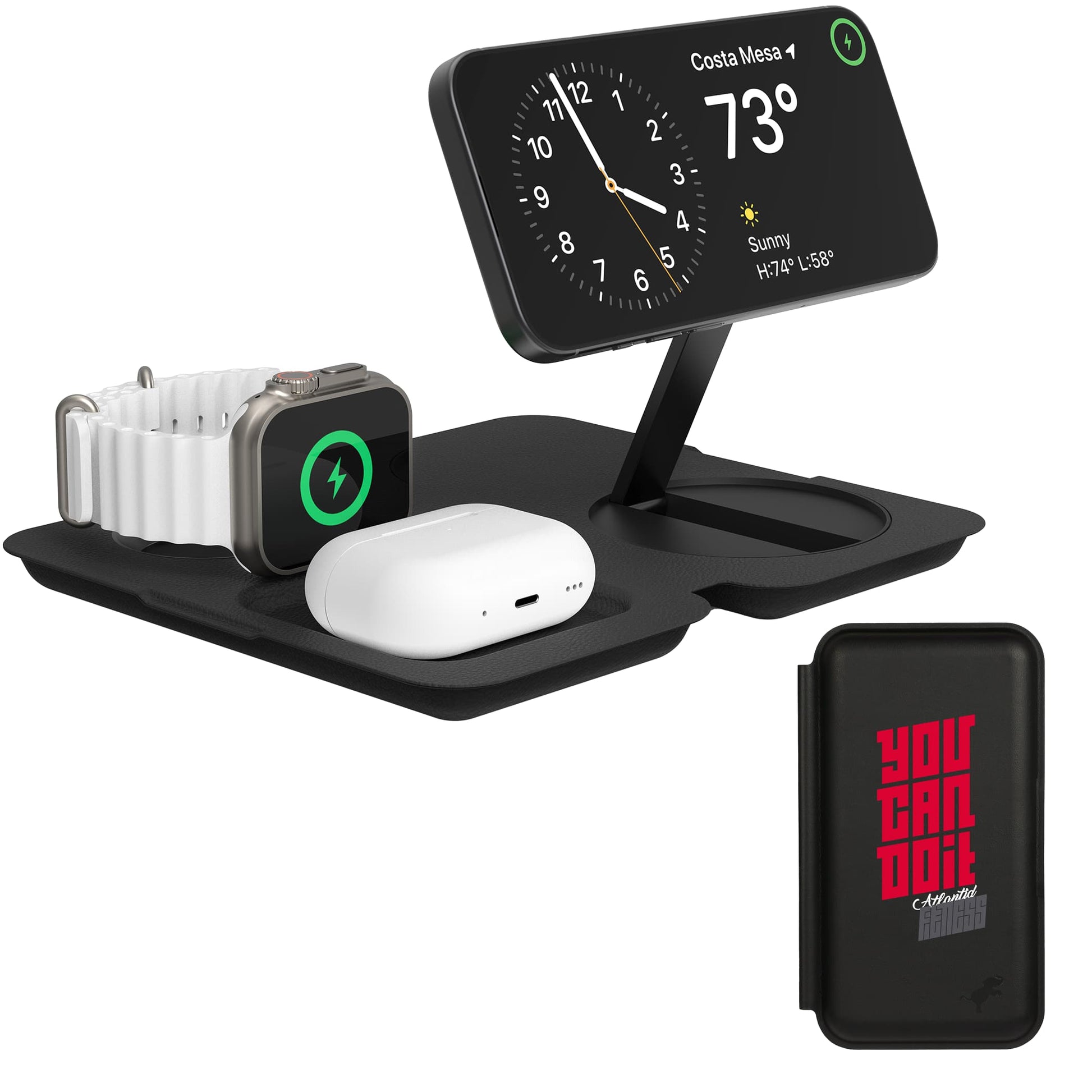 Nimble Fold 3-in-1 Wireless Charger with custom logo