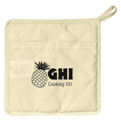 Quilted Cotton Canvas Pot Holder