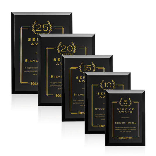 Ebony Crystal Plaque