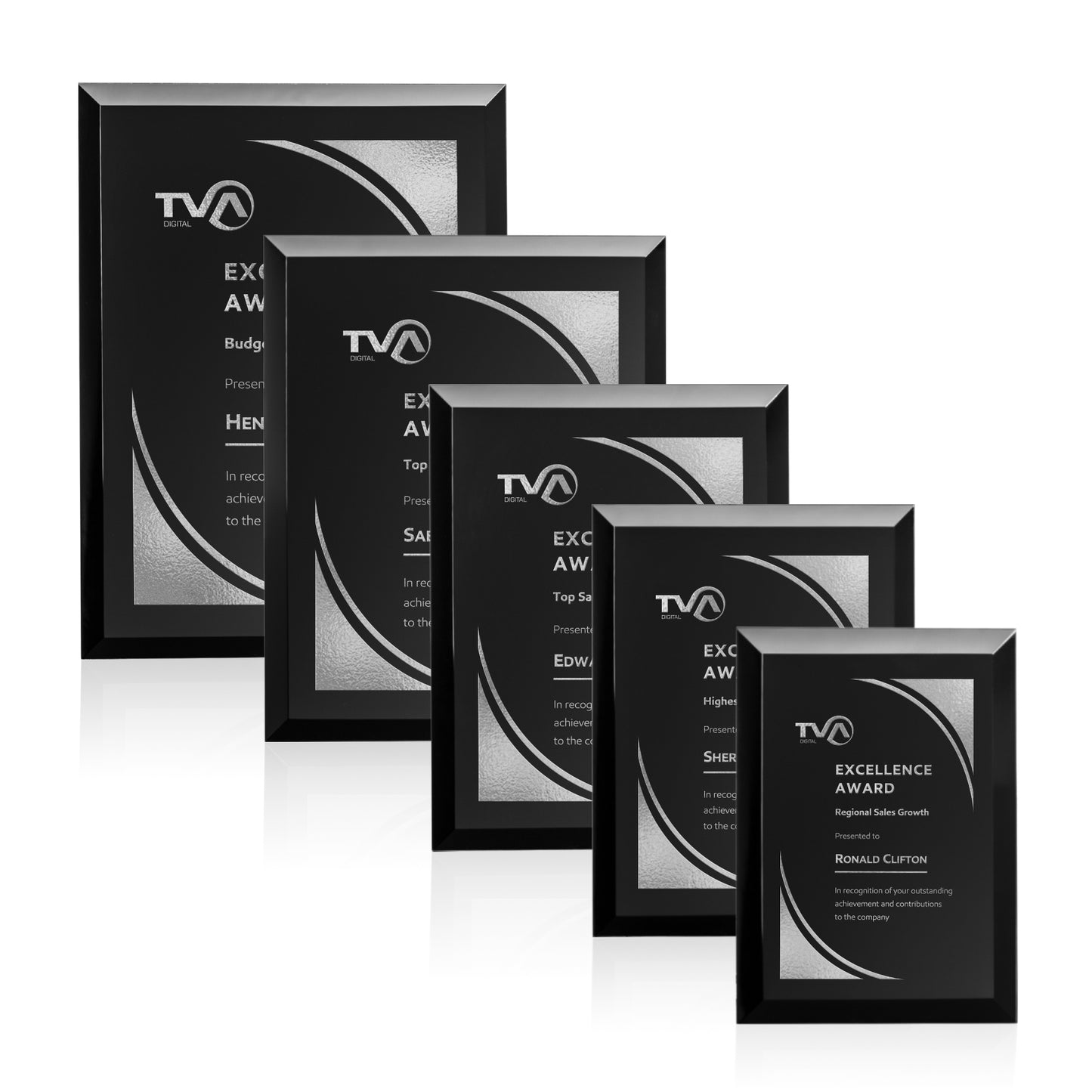 Ebony Crystal Plaque