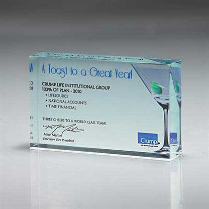 Custom Acrylic Block Award - 5x3"