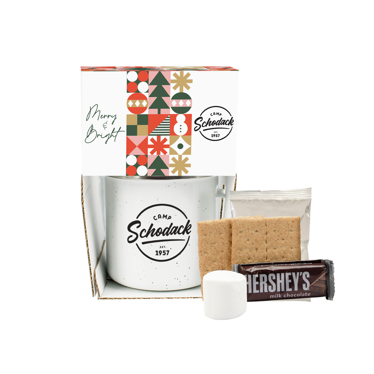 Speckled Camping Mug Gift Set 16 oz in White