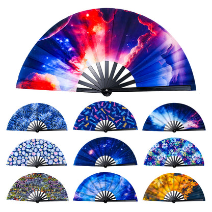 Full Color Folding Bamboo Fan