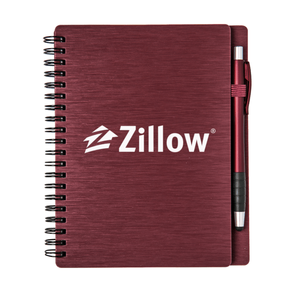 Metallic Notebook Set with Stylus Pen