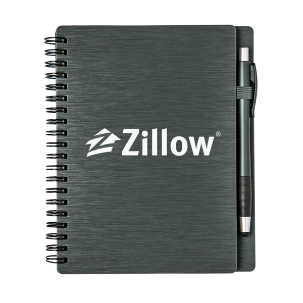 Metallic Notebook Set with Stylus Pen