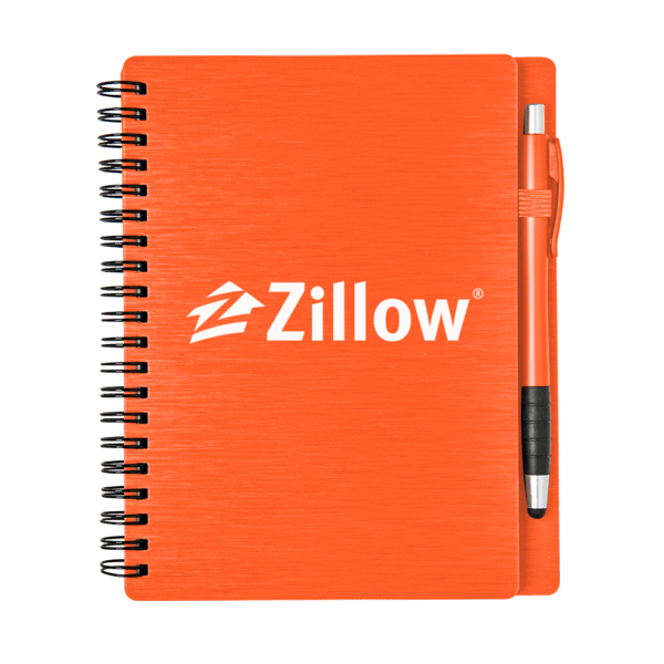 Metallic Notebook Set with Stylus Pen