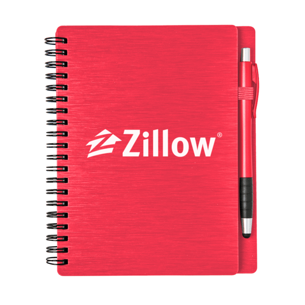 Metallic Notebook Set with Stylus Pen