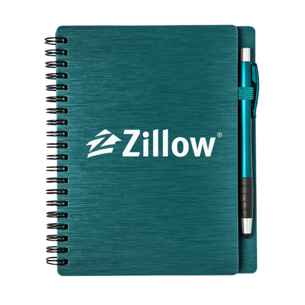 Metallic Notebook Set with Stylus Pen