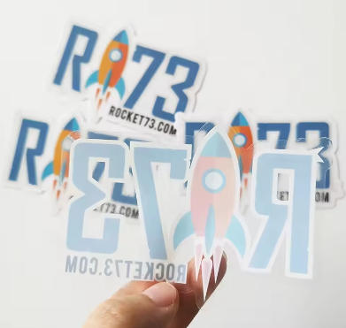 Transparent Vinyl Stickers - 3"