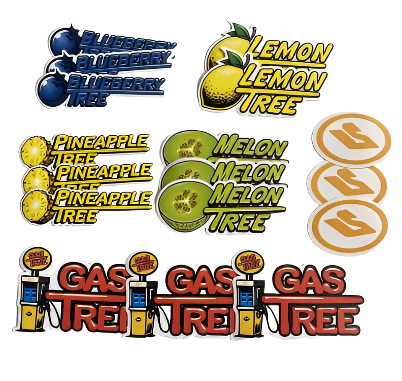 Transparent Vinyl Stickers - 3"