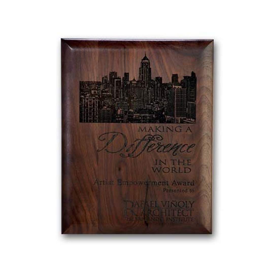 Walnut Plaque