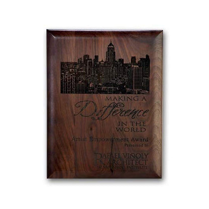 Walnut Plaque