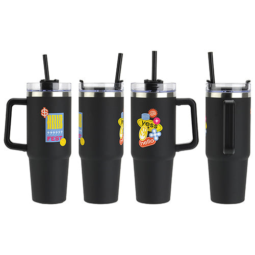 30 oz. Vacuum Insulated Stainless Steel Mug with C Handle