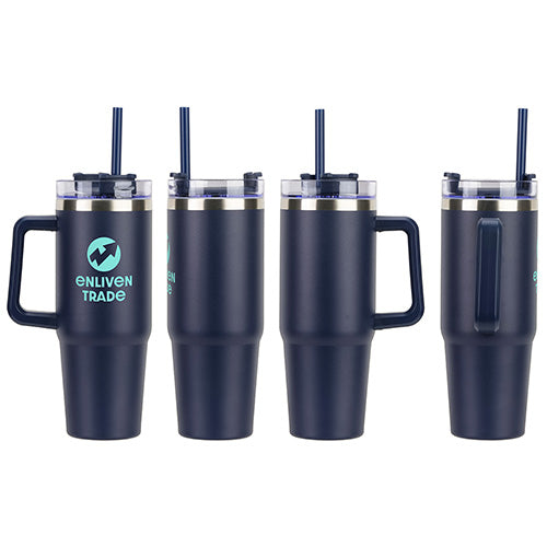 30 oz. Vacuum Insulated Stainless Steel Mug with C Handle