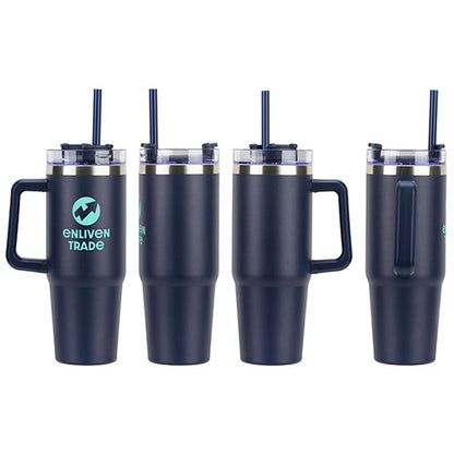 30 oz. Vacuum Insulated Stainless Steel Mug with C Handle