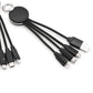 Dangle LED Keychain 4-in-1 USB Cable