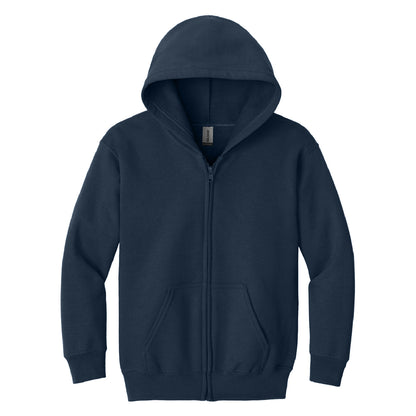 Gildan Youth Heavy Blend Full-Zip Hooded Sweatshirt