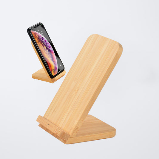 Groove Bamboo Wireless Charging Phone Stand
