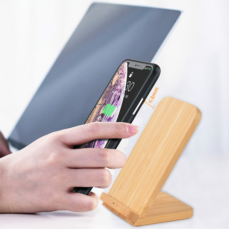 Groove Bamboo Wireless Charging Phone Stand
