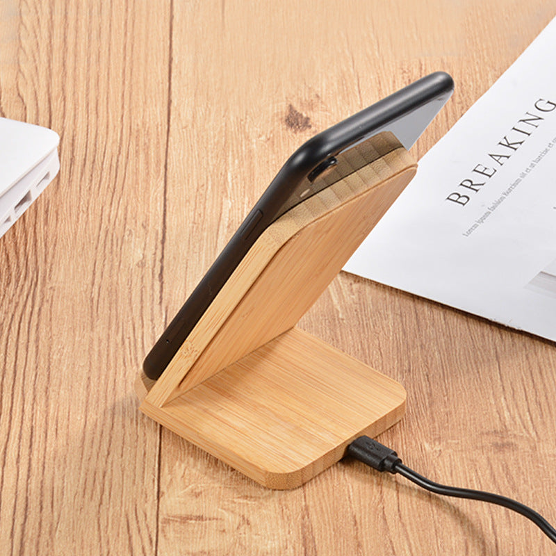 Groove Bamboo Wireless Charging Phone Stand